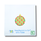 Pumpkins Mini Ball Lime Canvas - KC Needlepoint