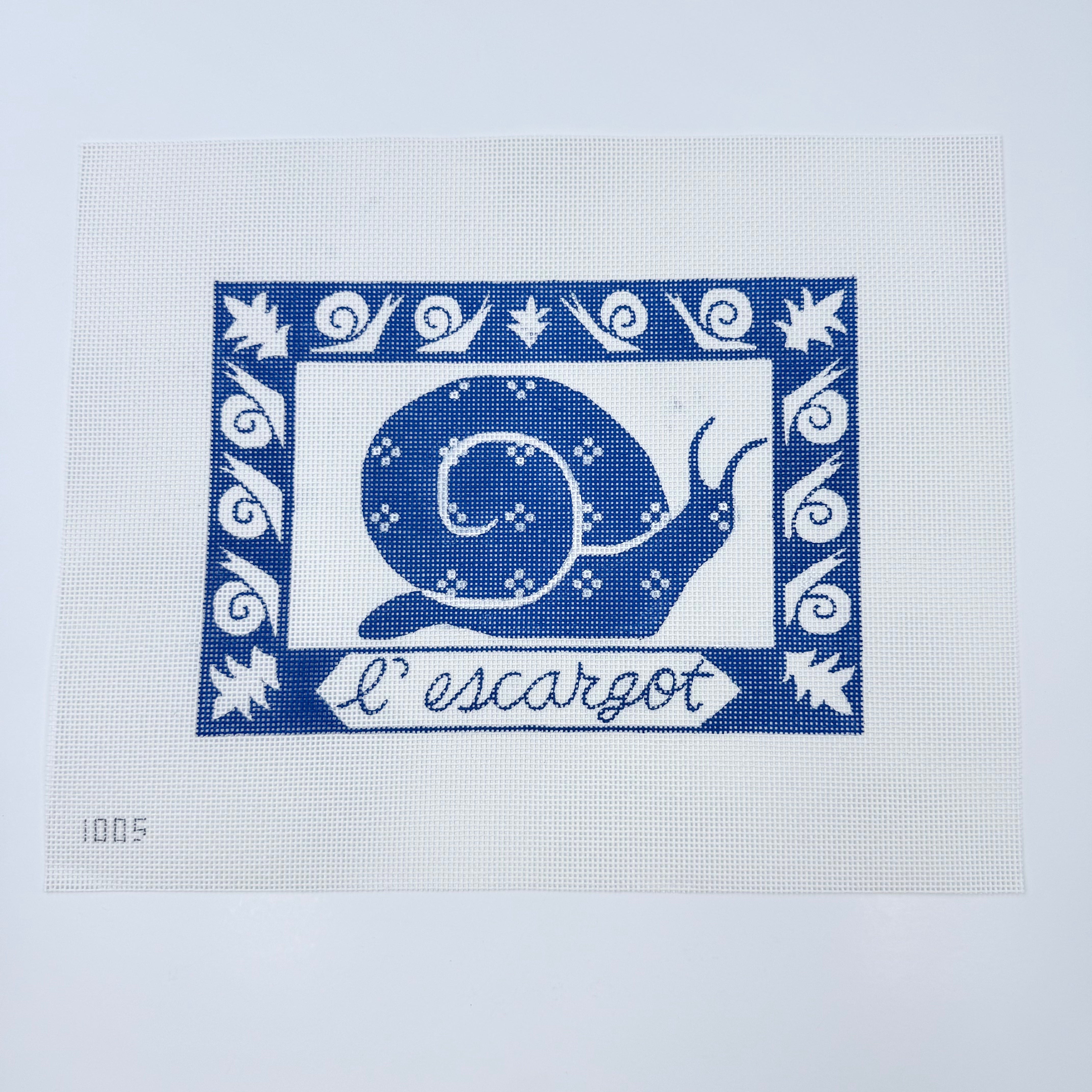 L'escargot Canvas - KC Needlepoint