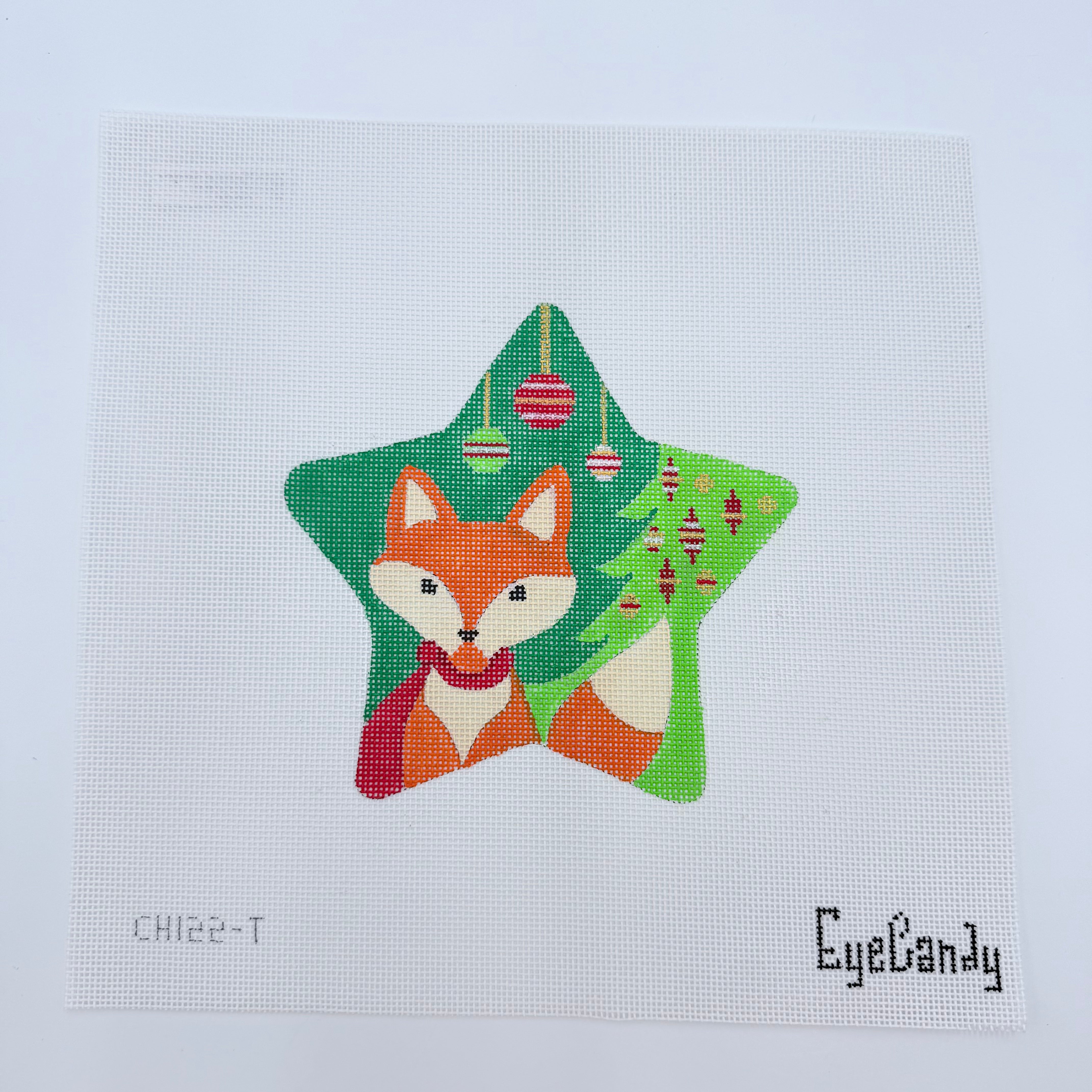 Fox Star Canvas - KC Needlepoint
