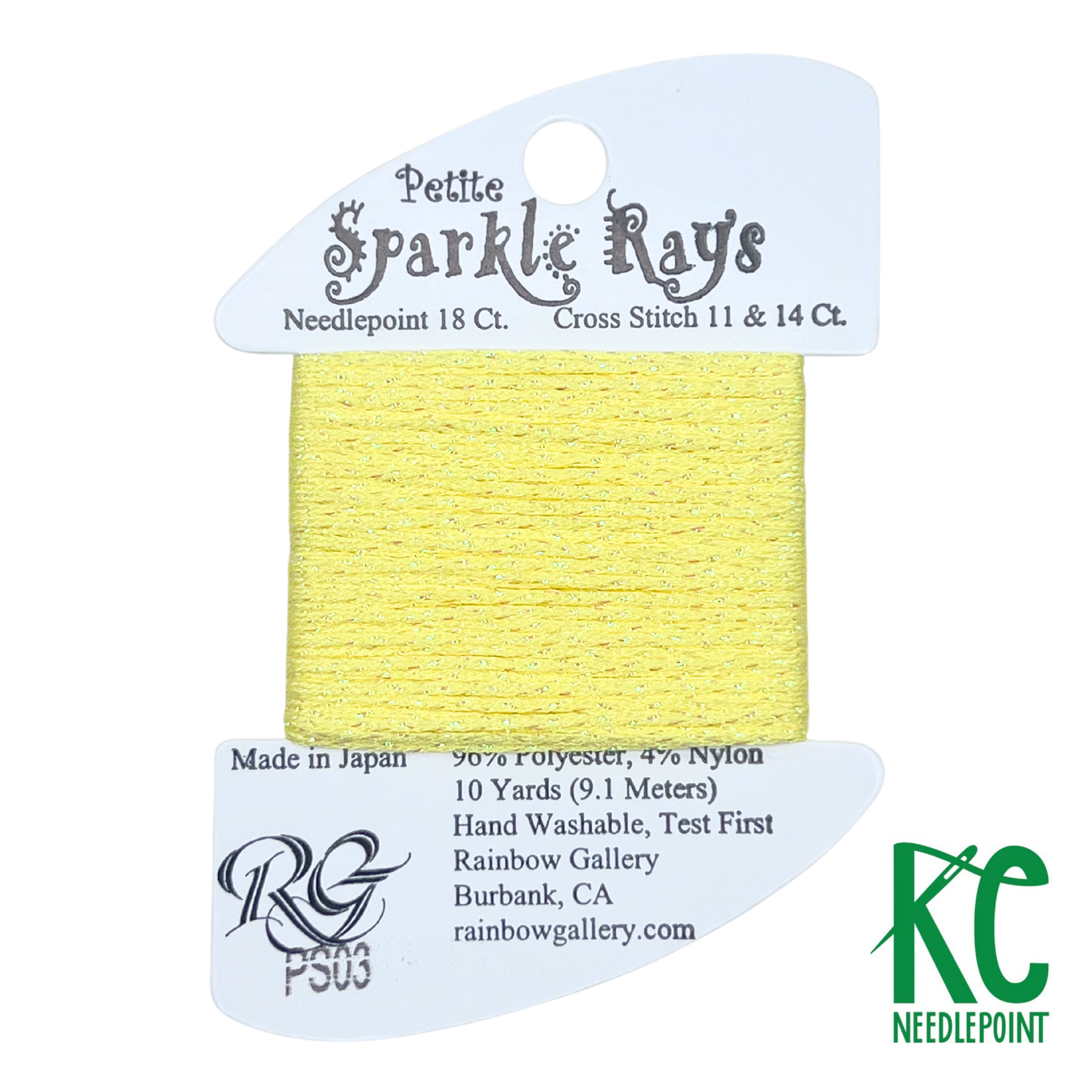 Petite Sparkle Rays PS03 Lemon - KC Needlepoint