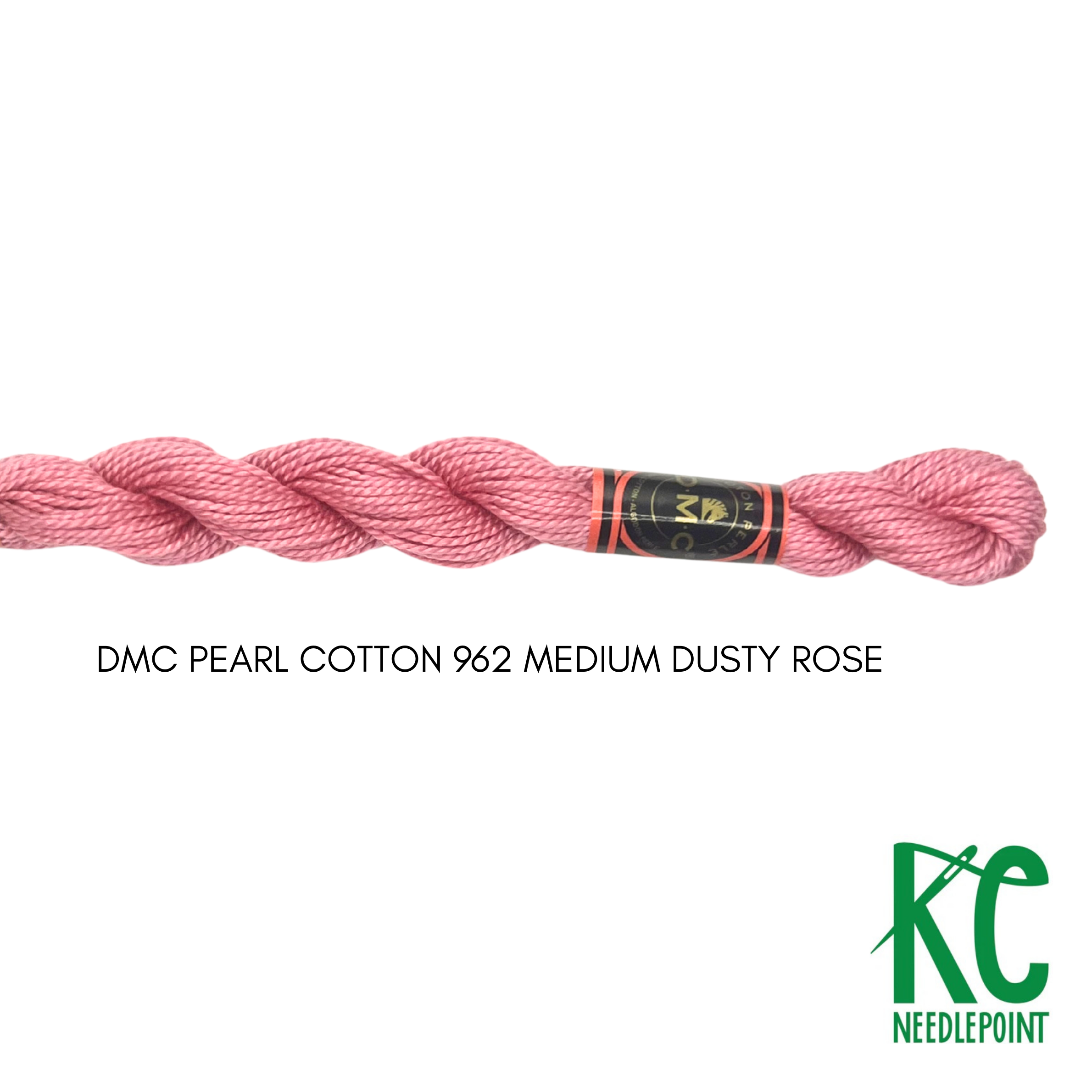 DMC 3 Pearl Cotton 962 Medium Dusty Rose - KC Needlepoint