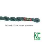 DMC 3 Pearl Cotton 501</br>Dark Blue Green - KC Needlepoint
