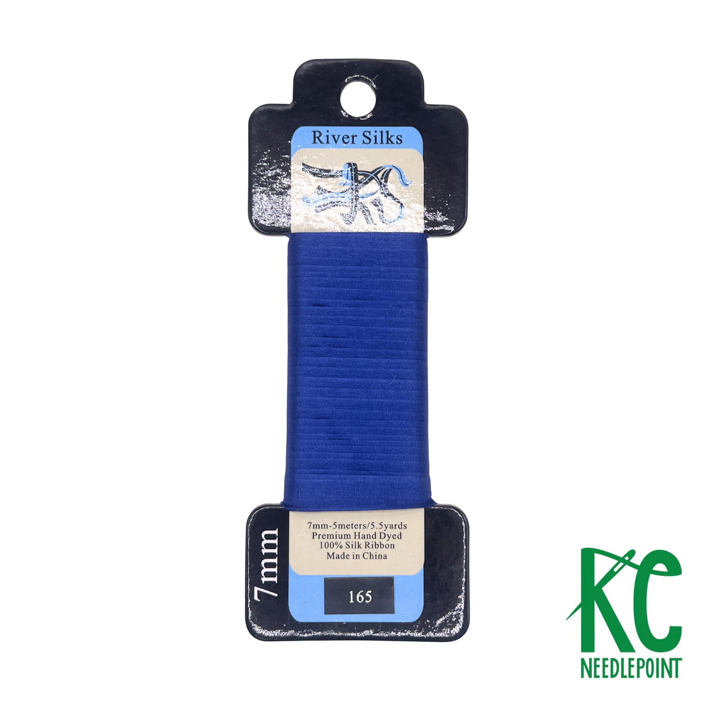 Silk Ribbon 7mm 165 True Blue - KC Needlepoint