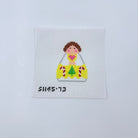 Yellow Angels with Candy Canes - KC Needlepoint