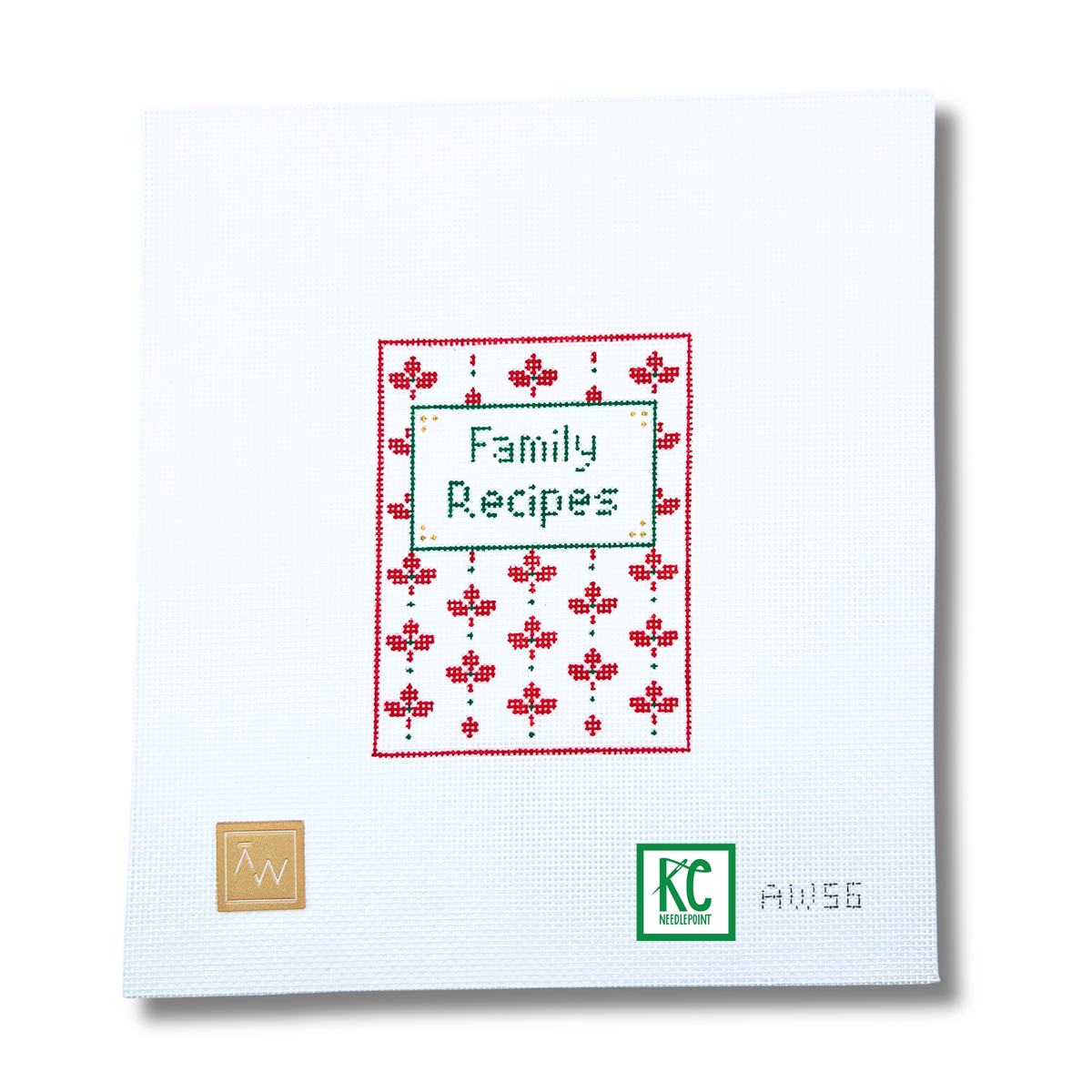 Family Recipes Canvas - KC Needlepoint