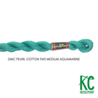 DMC 3 Pearl Cotton 943</br>Medium Aquamarine - KC Needlepoint