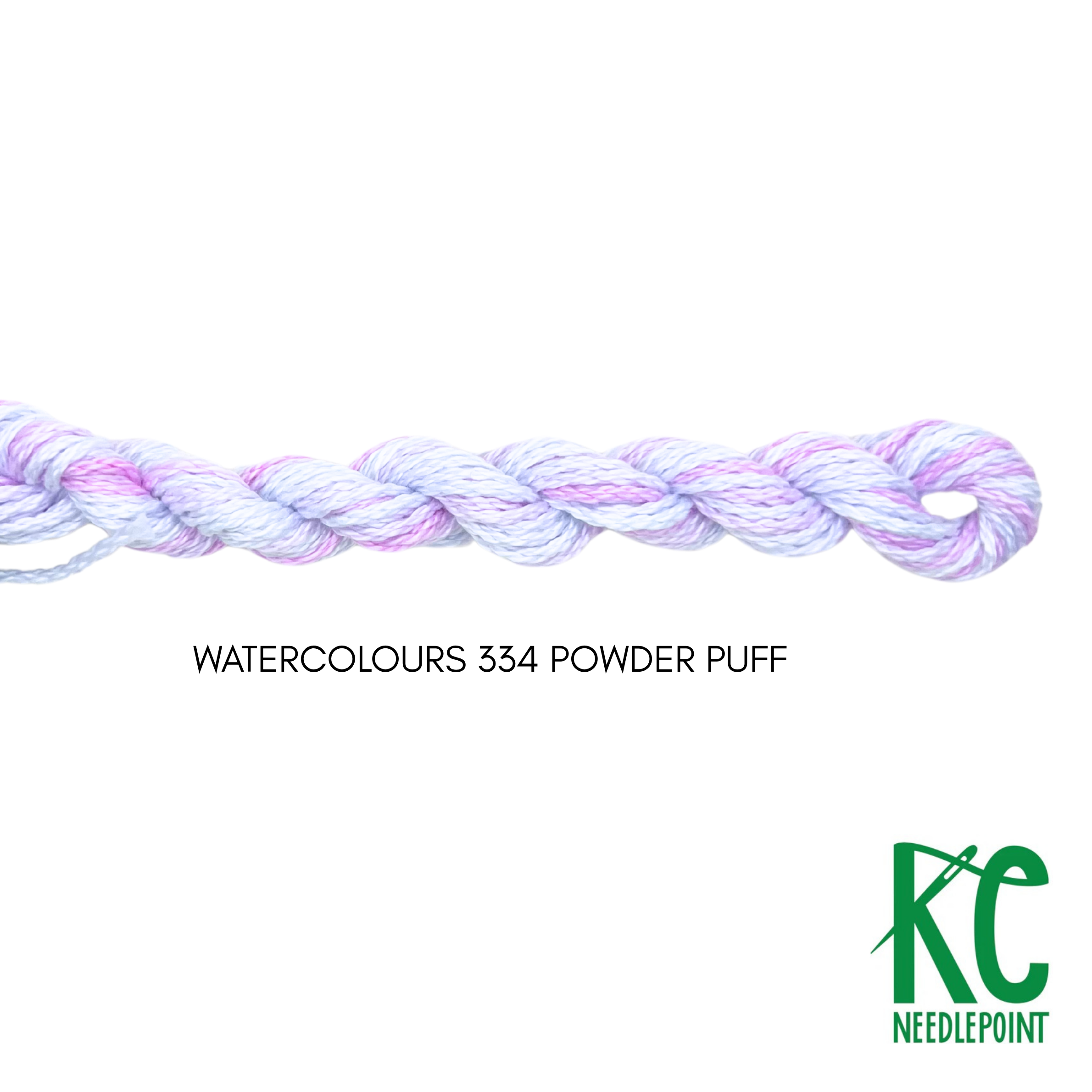 Watercolours 334 Powder Puff - KC Needlepoint