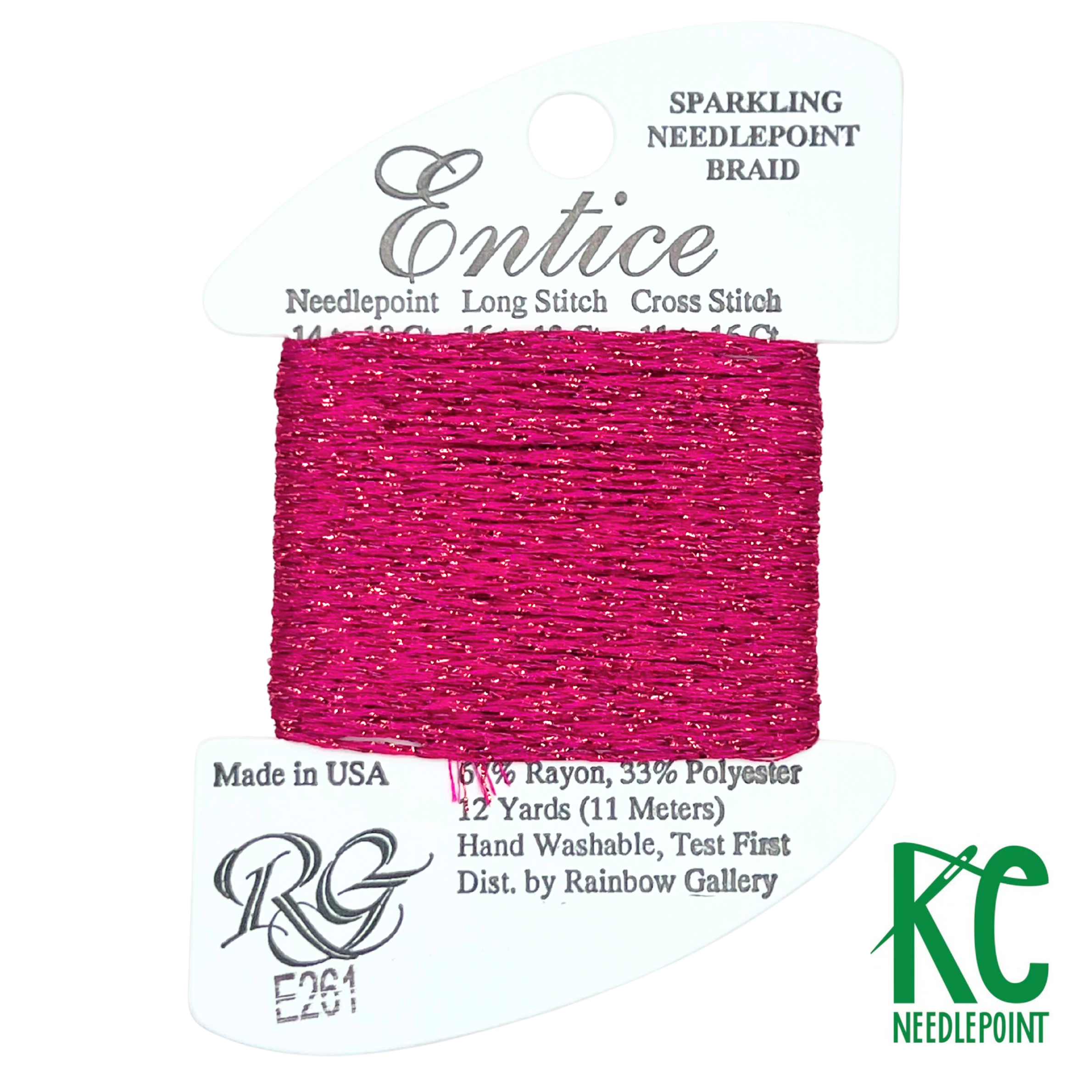 Entice E261 Magenta - KC Needlepoint