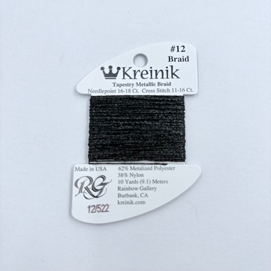 Kreinik Card Size 12 522 Dark Chocolate - KC Needlepoint
