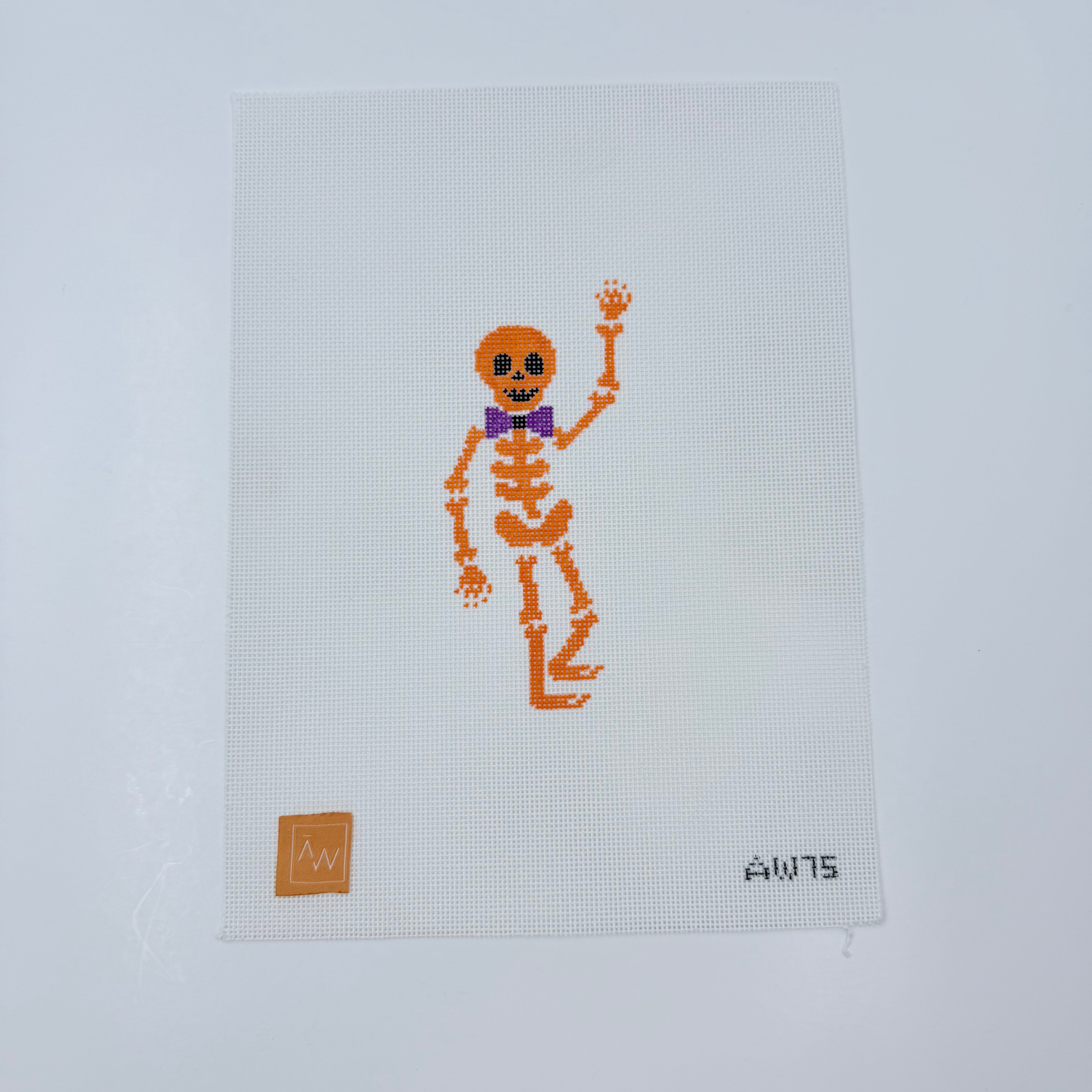 Spooky Skeleton Canvas - KC Needlepoint