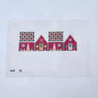 Chocolate Trellis Red Velvet House Canvas - KC Needlepoint