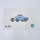 Police Car Canvas - KC Needlepoint