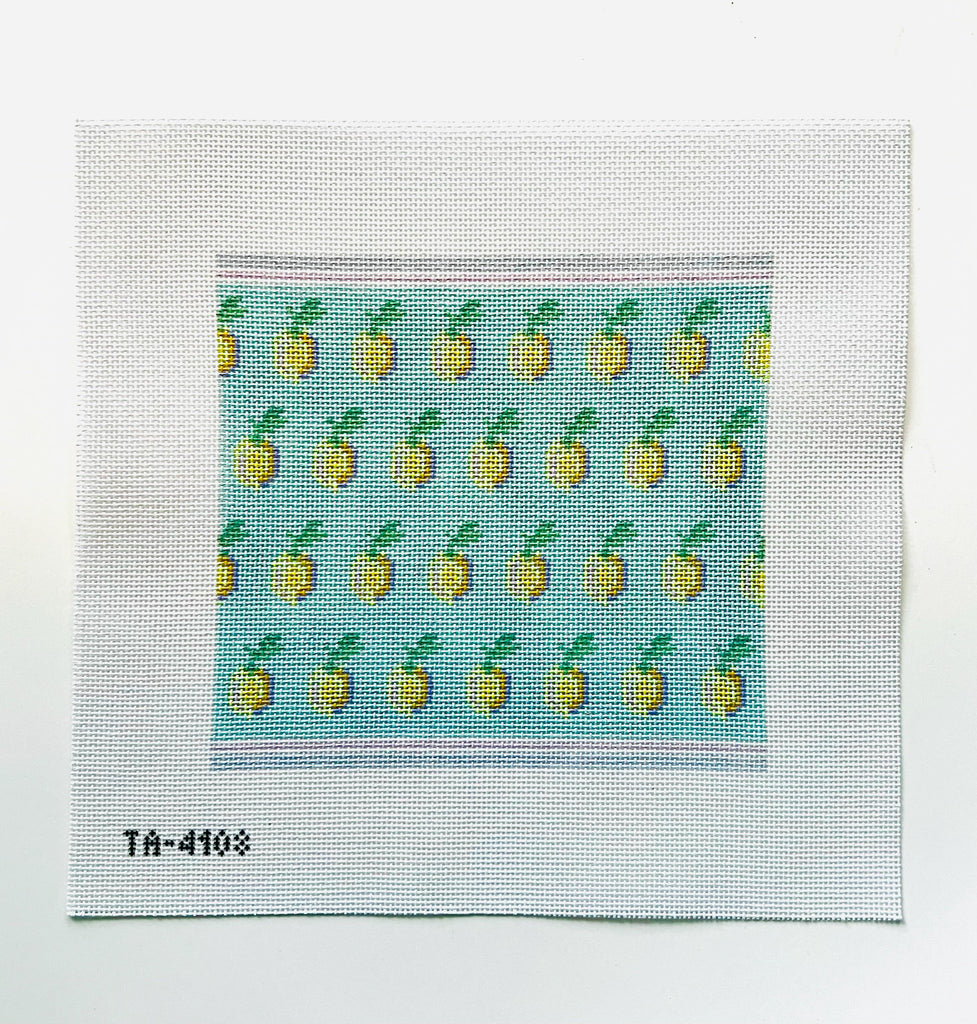 Lemon Pattern Canvas - KC Needlepoint