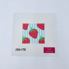 Strawberries Square Canvas - KC Needlepoint