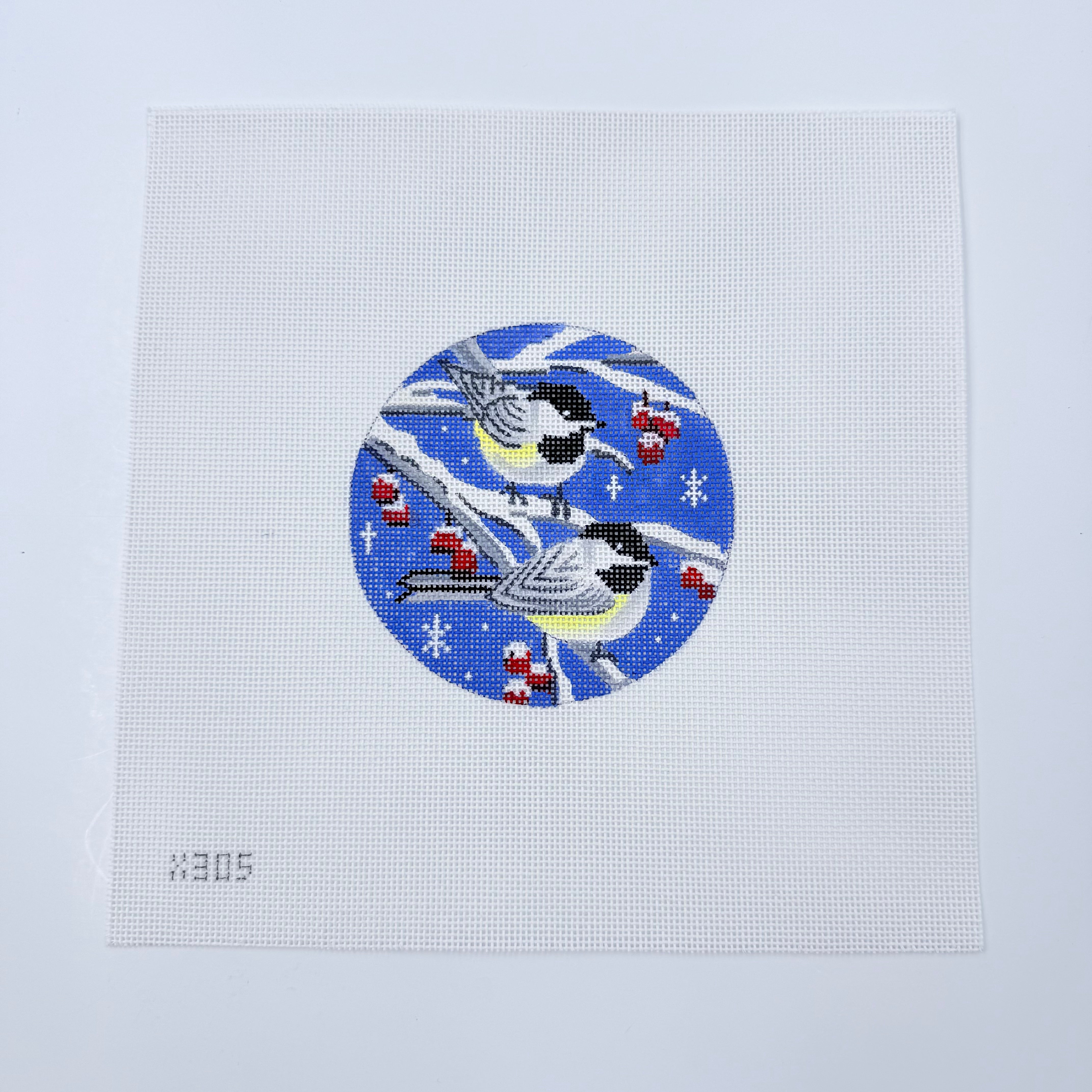 Birds on Blue Sky Canvas - KC Needlepoint