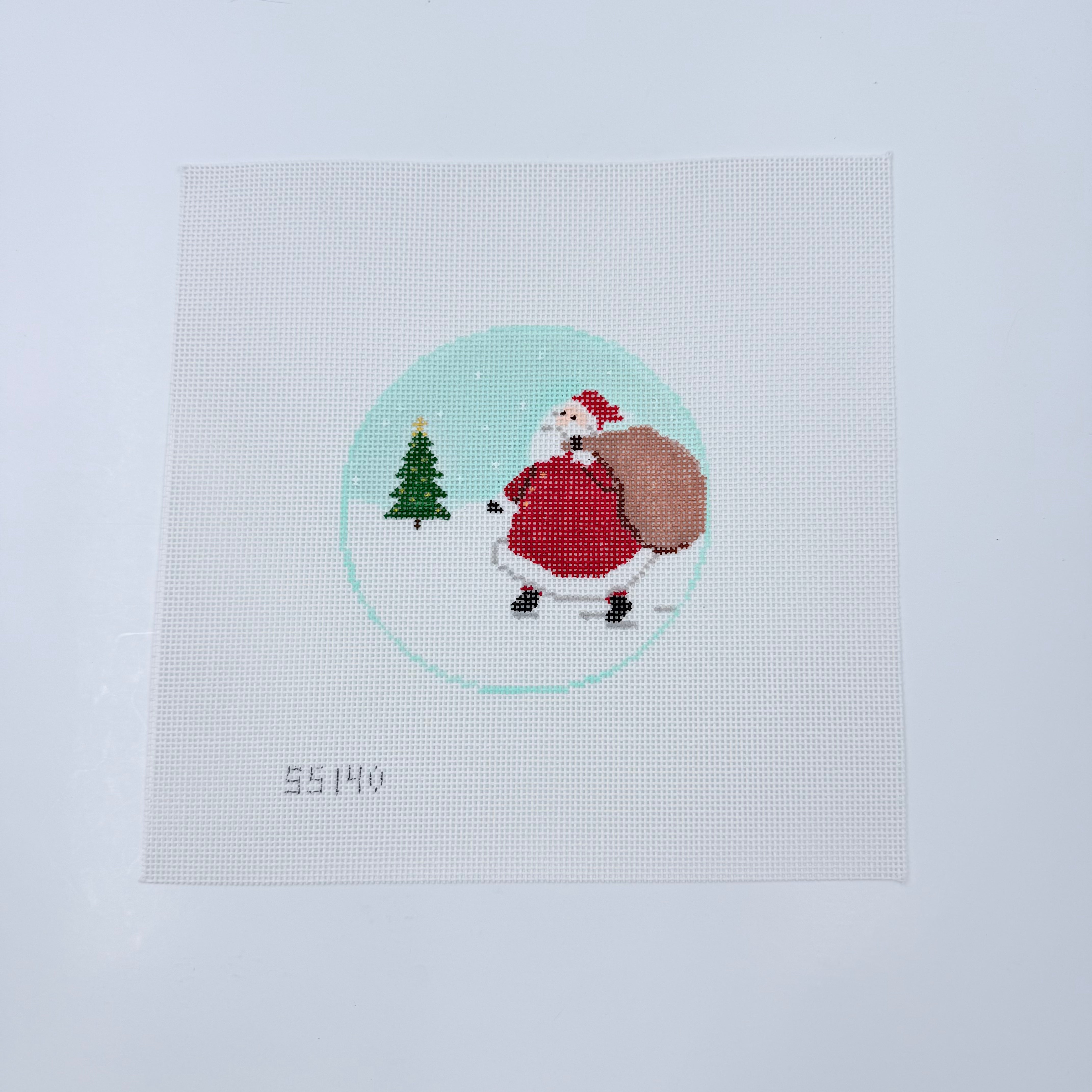 North Pole Santa with Toy Sack Canvas - KC Needlepoint