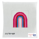 Mauve/Pink Rainbow Square Canvas - KC Needlepoint