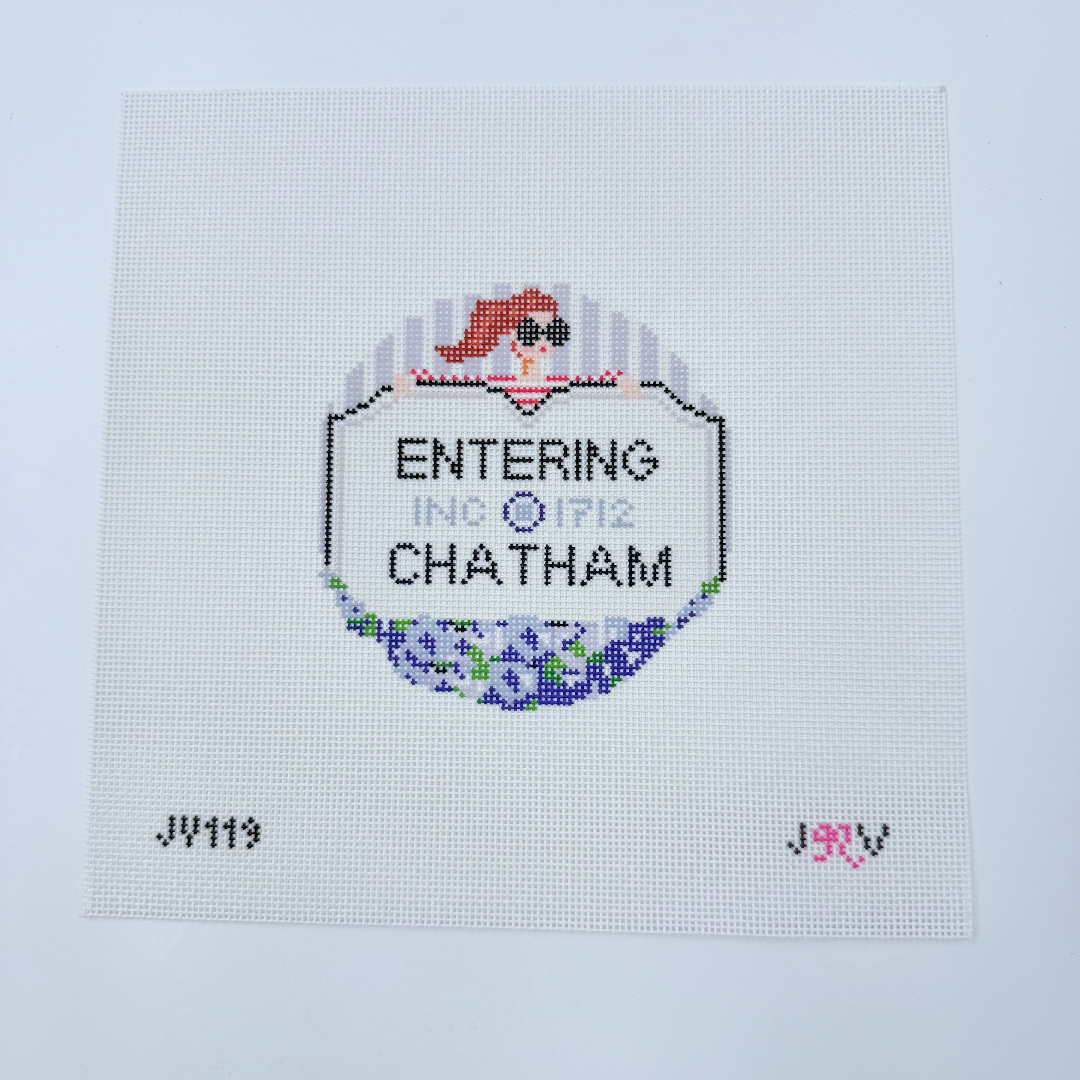 Entering Chatham Canvas - KC Needlepoint
