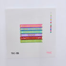 Jane Austen Book Stack Canvas - KC Needlepoint