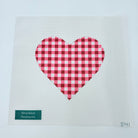 Large Red Gingham Heart Canvas - KC Needlepoint