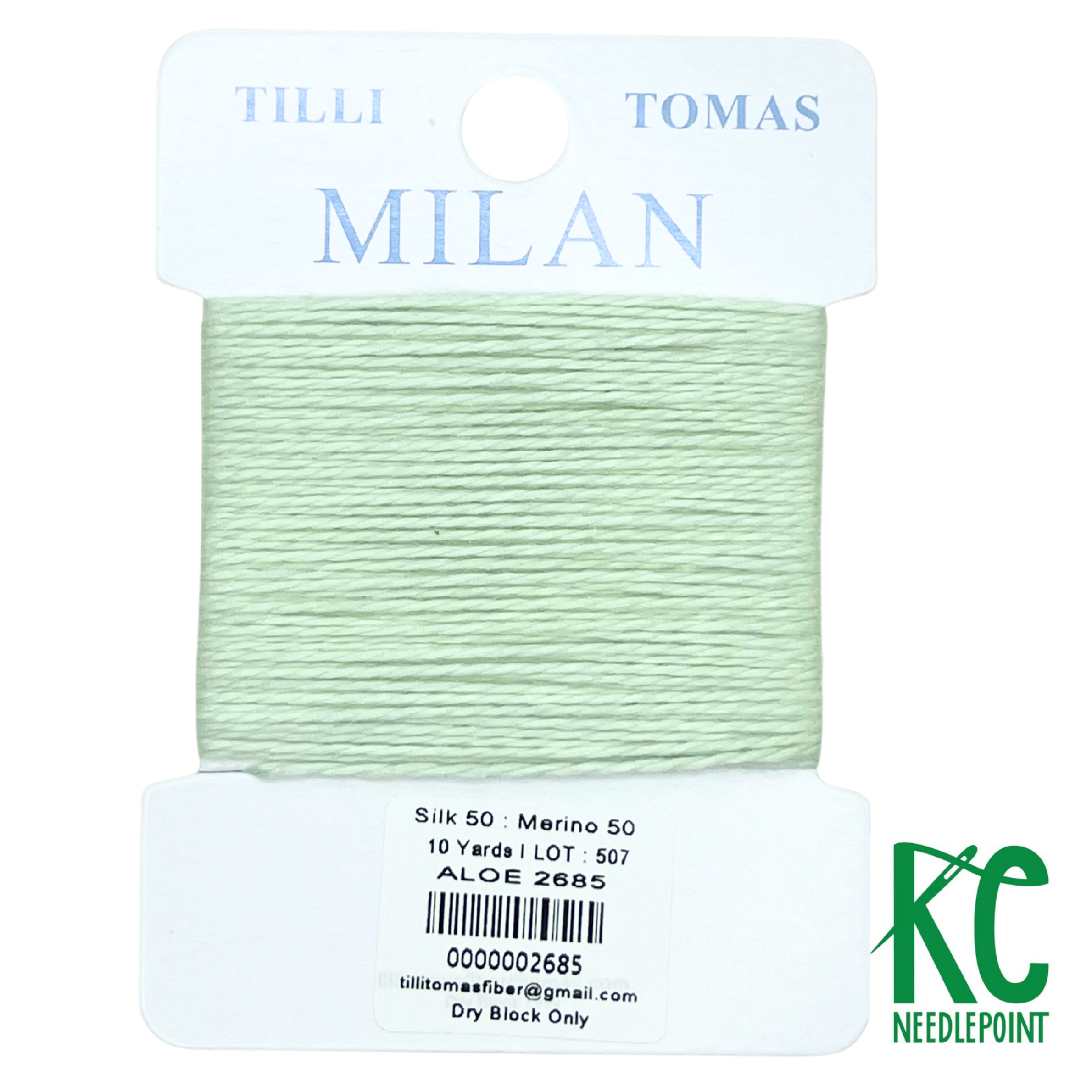 Milan Card 2685 Aloe - KC Needlepoint