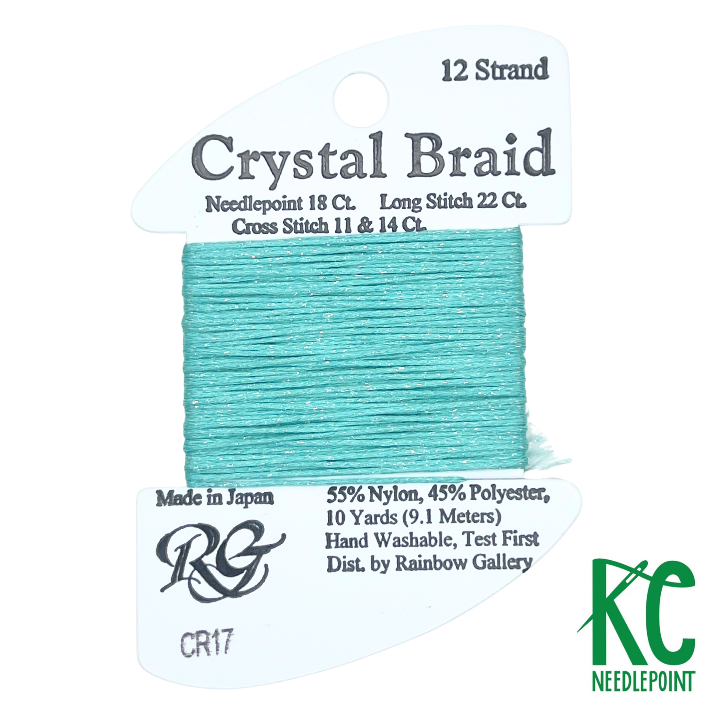 Crystal Braid CR17 Tiffany Blue - KC Needlepoint