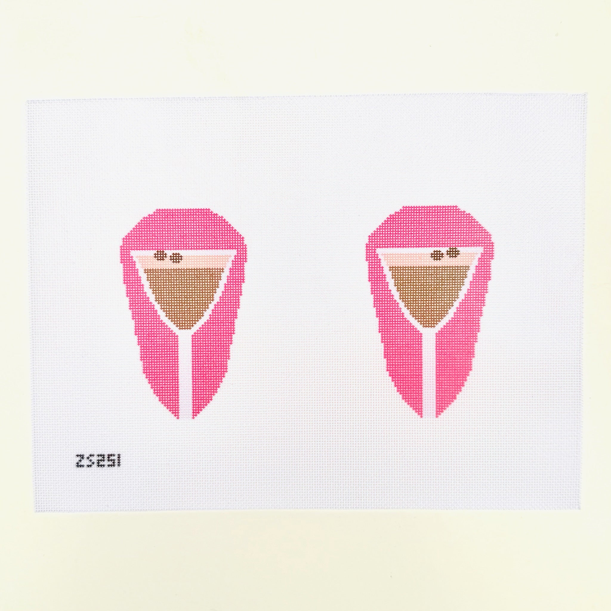 Espresso Martini Scissors Case Needlepoint Canvas - KC Needlepoint