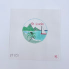 St. Lucia Travel Round Canvas - KC Needlepoint