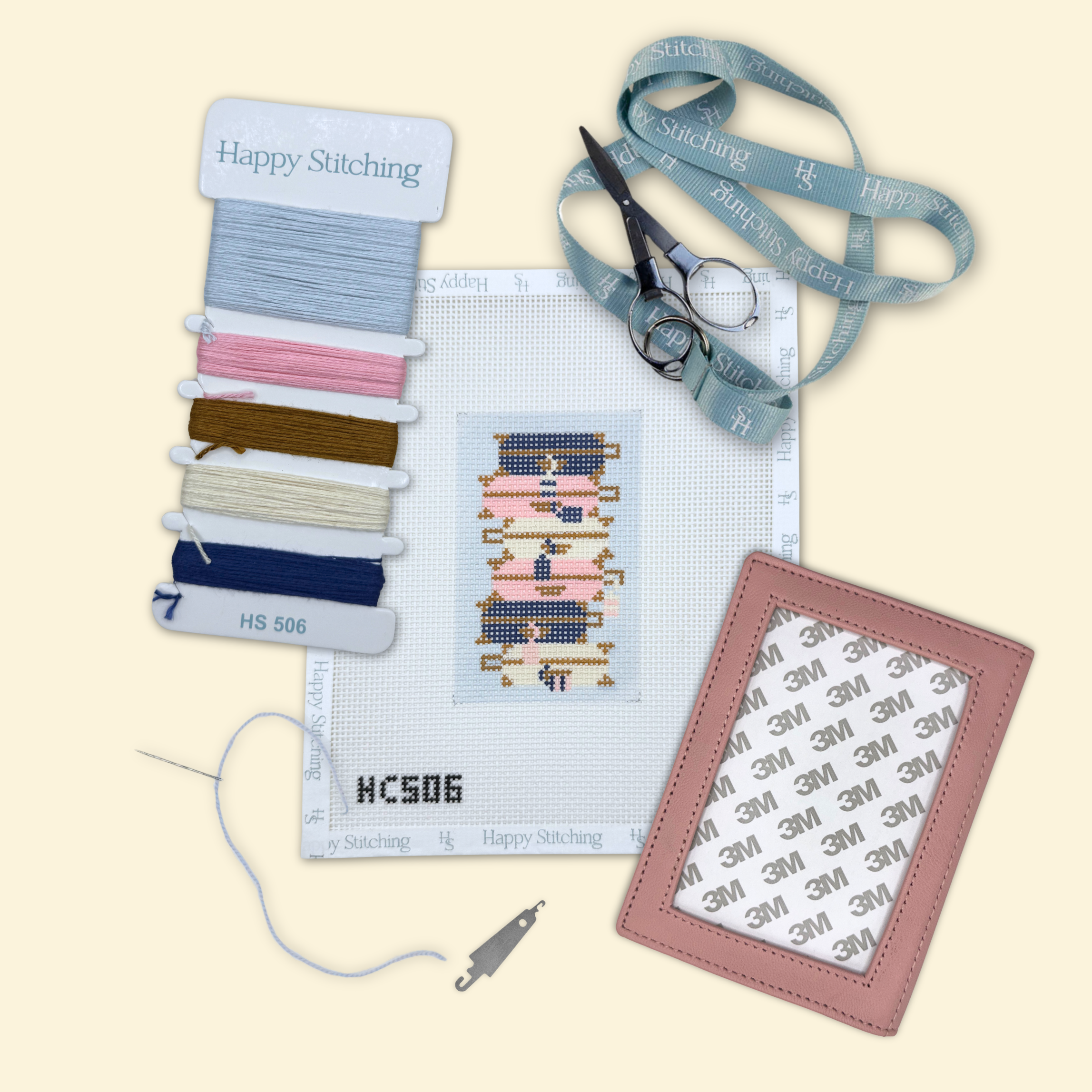 Bundle of Baggage Passport Case Kit - KC Needlepoint