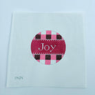 Joy Gingham in Red Canvas - KC Needlepoint
