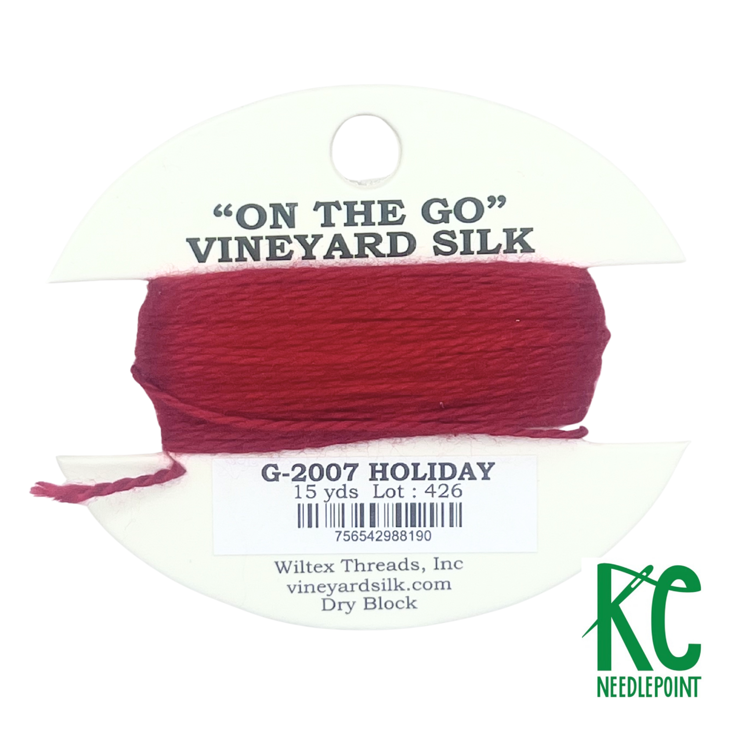 Vineyard Silk Card G2007 Holiday - KC Needlepoint
