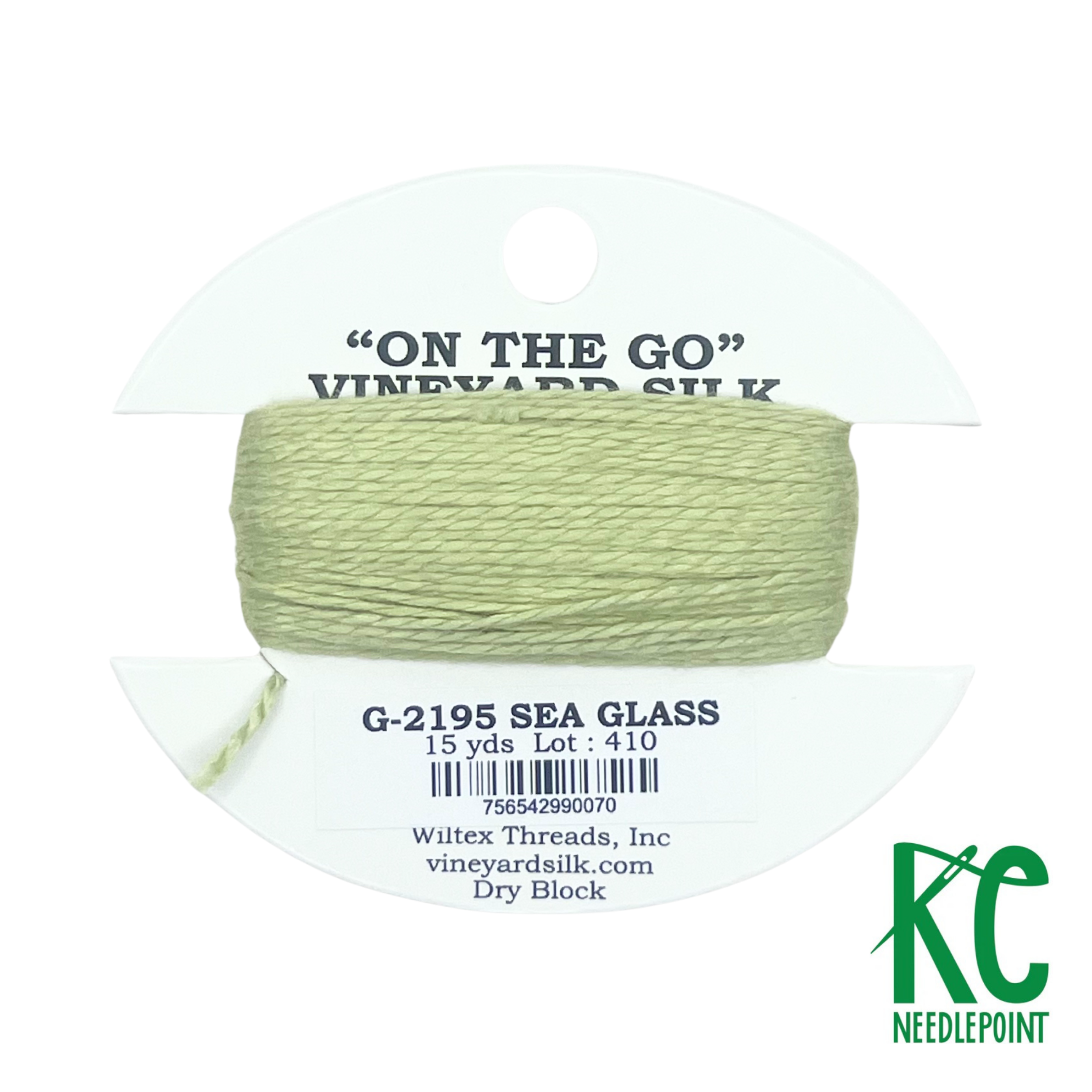 Vineyard Silk Card G2195 Sea Glass - KC Needlepoint