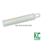 Size 14/15 Seed Beads 250 Crystal Opal - KC Needlepoint