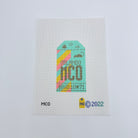 Orlando Vintage Travel Tag Canvas - KC Needlepoint