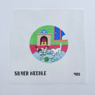 Kittens 4 1/2" Round Ornament Canvas - KC Needlepoint