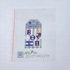 Beta Theta Pi Travel Tag Canvas - KC Needlepoint