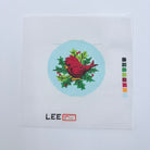 Baby Cardinal 3" Round Canvas - KC Needlepoint