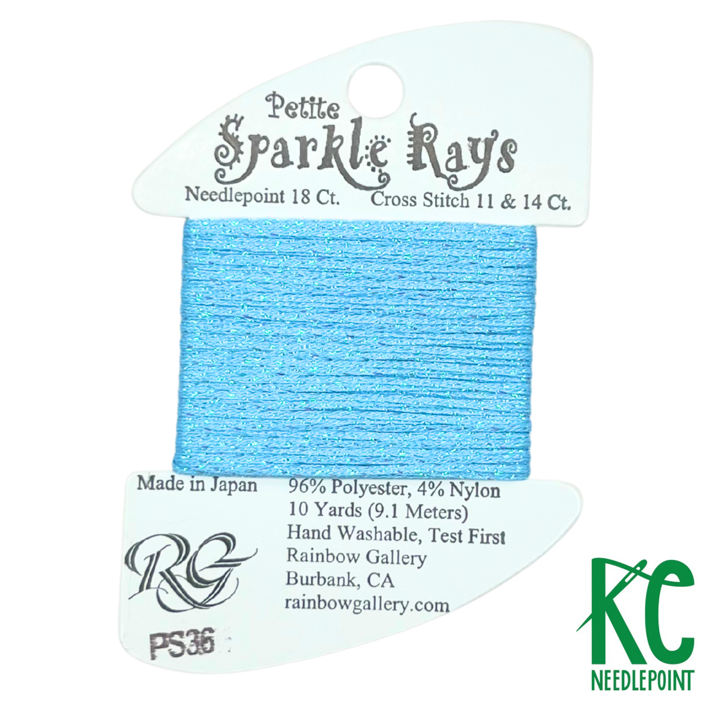Petite Sparkle Rays PS36 Light Turquoise - KC Needlepoint