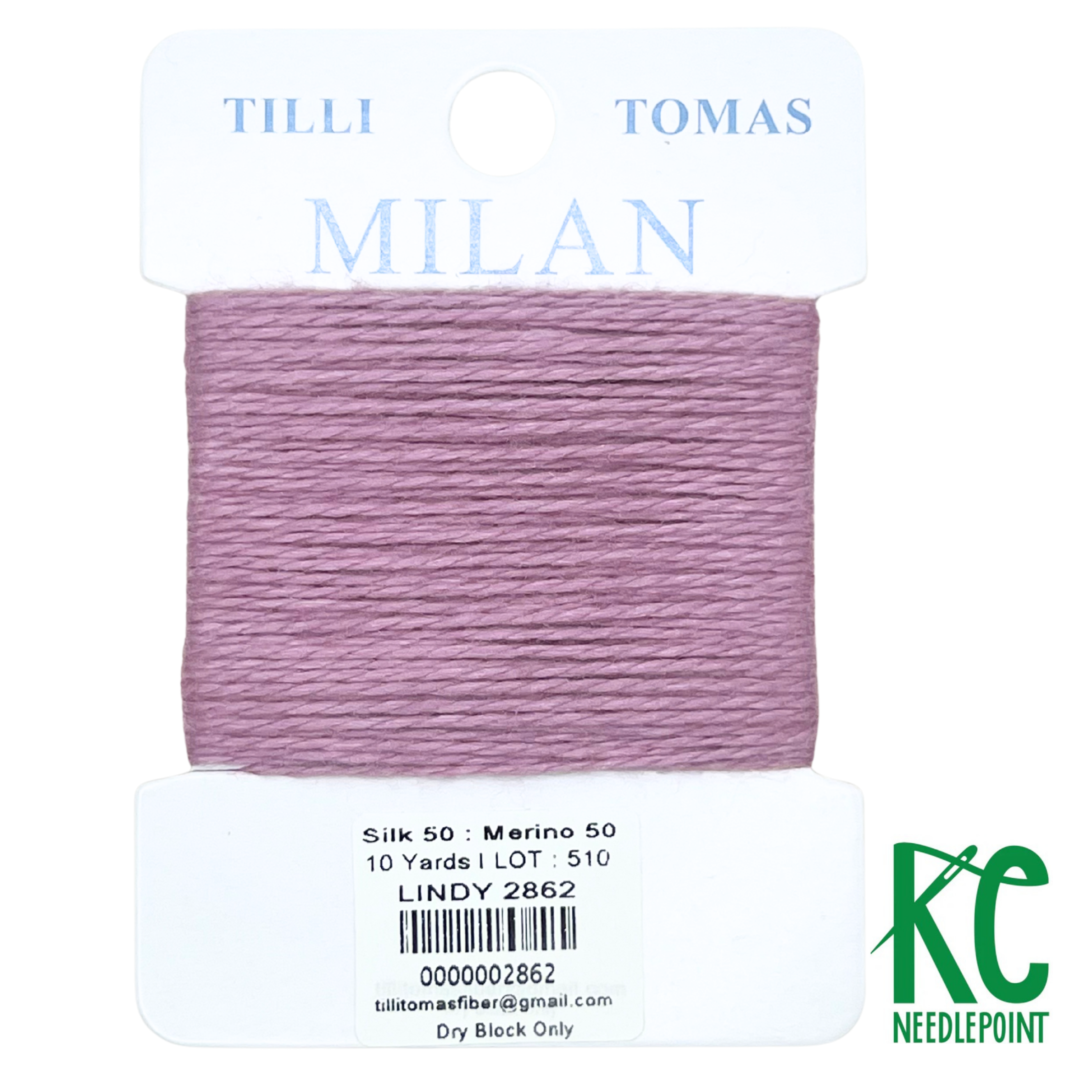 Milan Card 2862 Lindy - KC Needlepoint