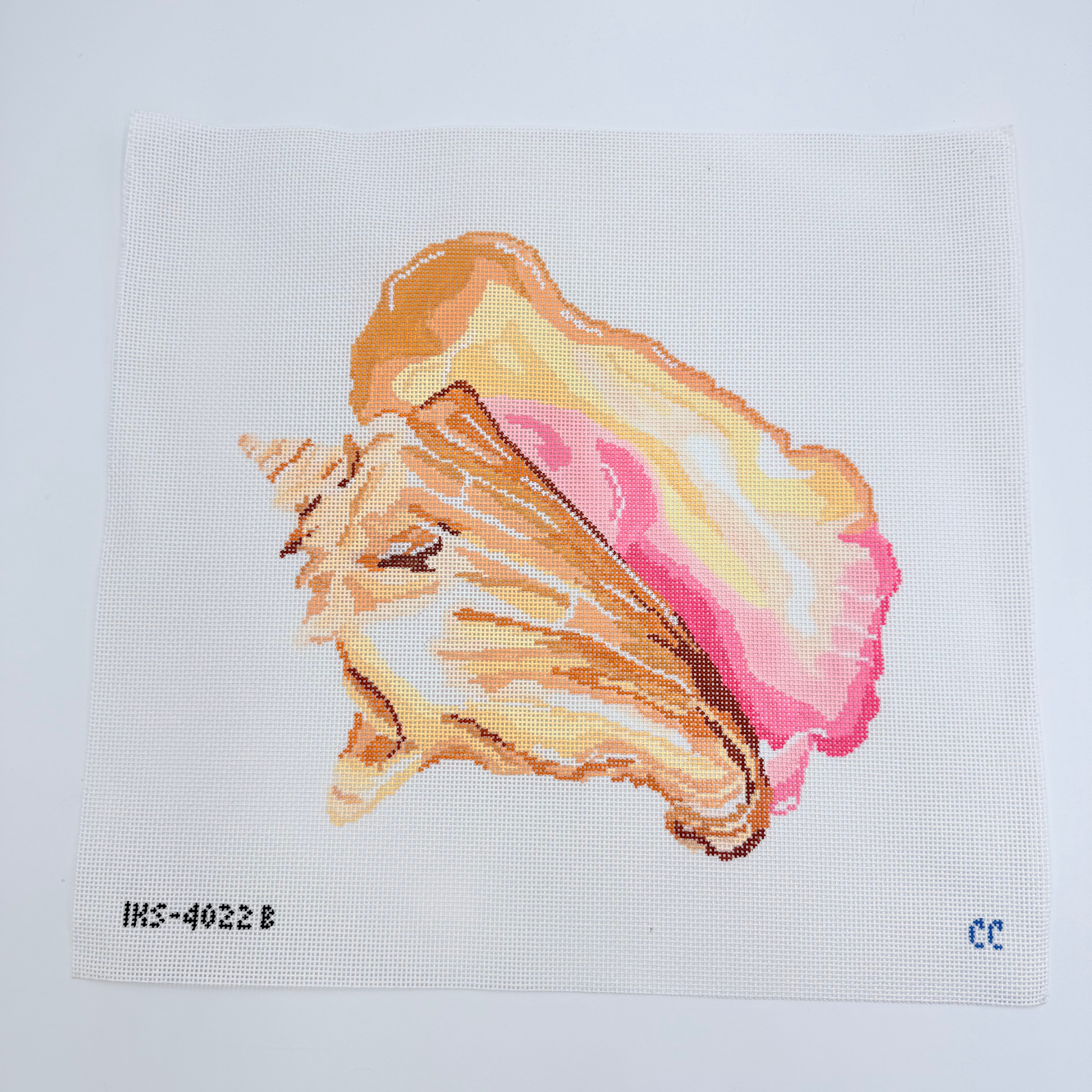Large Queen Conch Canvas - KC Needlepoint