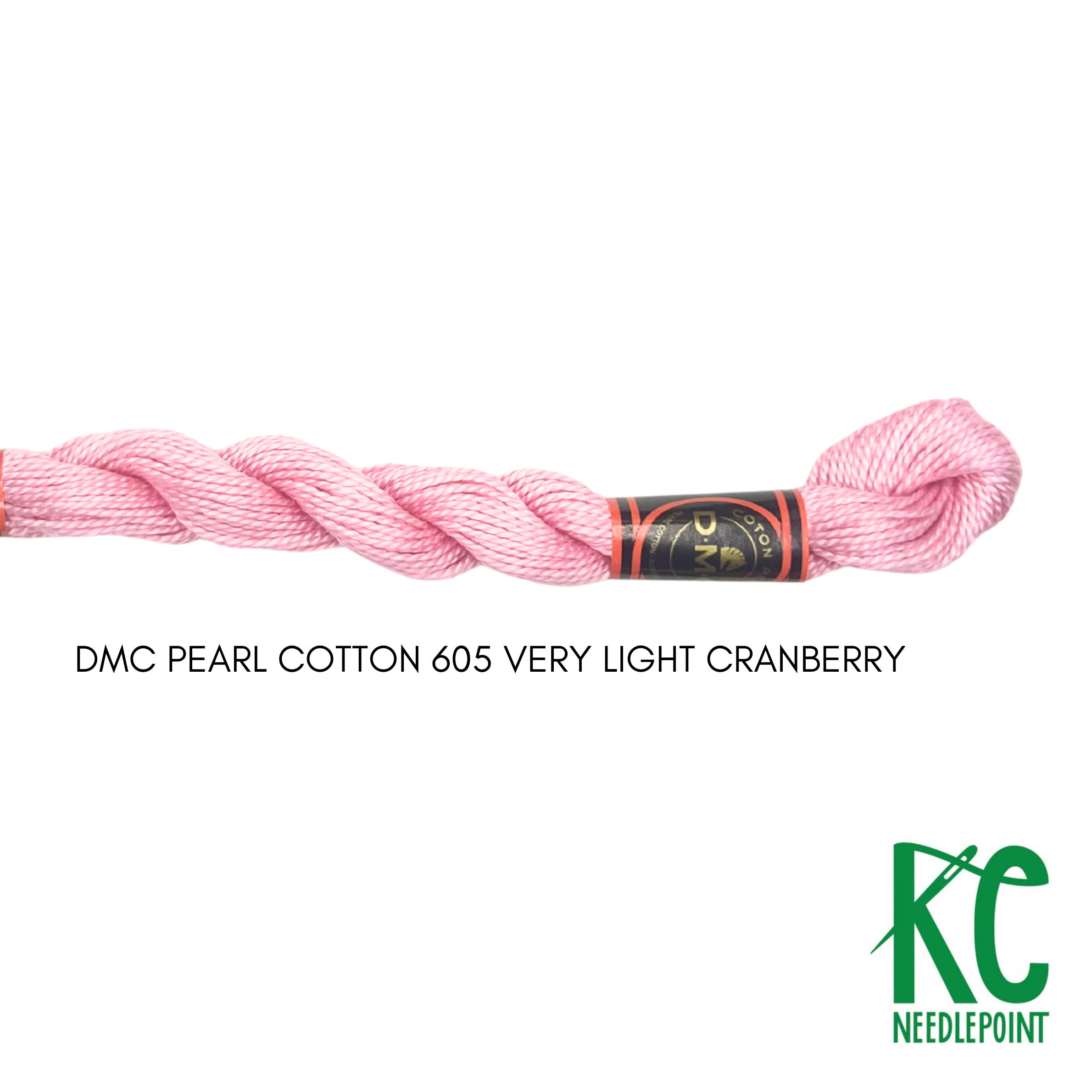 DMC 3 Pearl Cotton 605 Very Light Cranberry - KC Needlepoint
