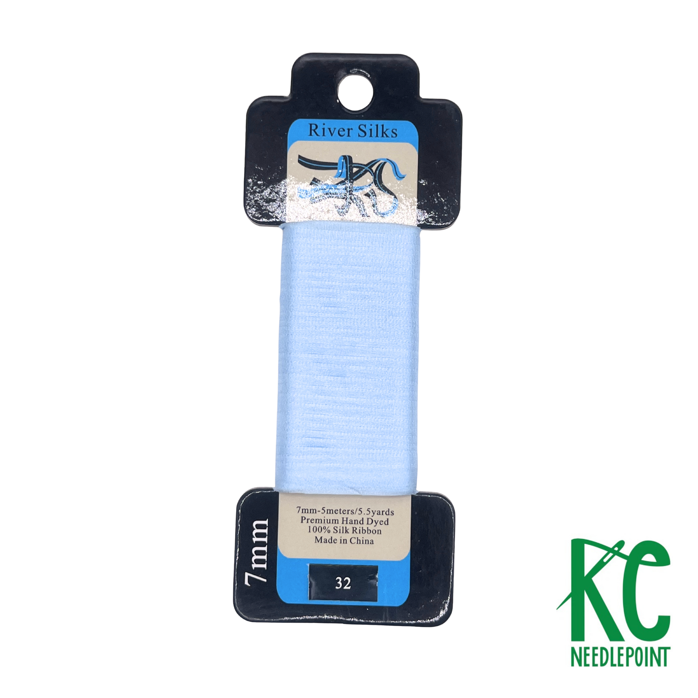 Silk Ribbon 7mm 032 Dream Blue - KC Needlepoint