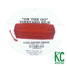 Vineyard Silk Card G2221 Electric Orange - KC Needlepoint