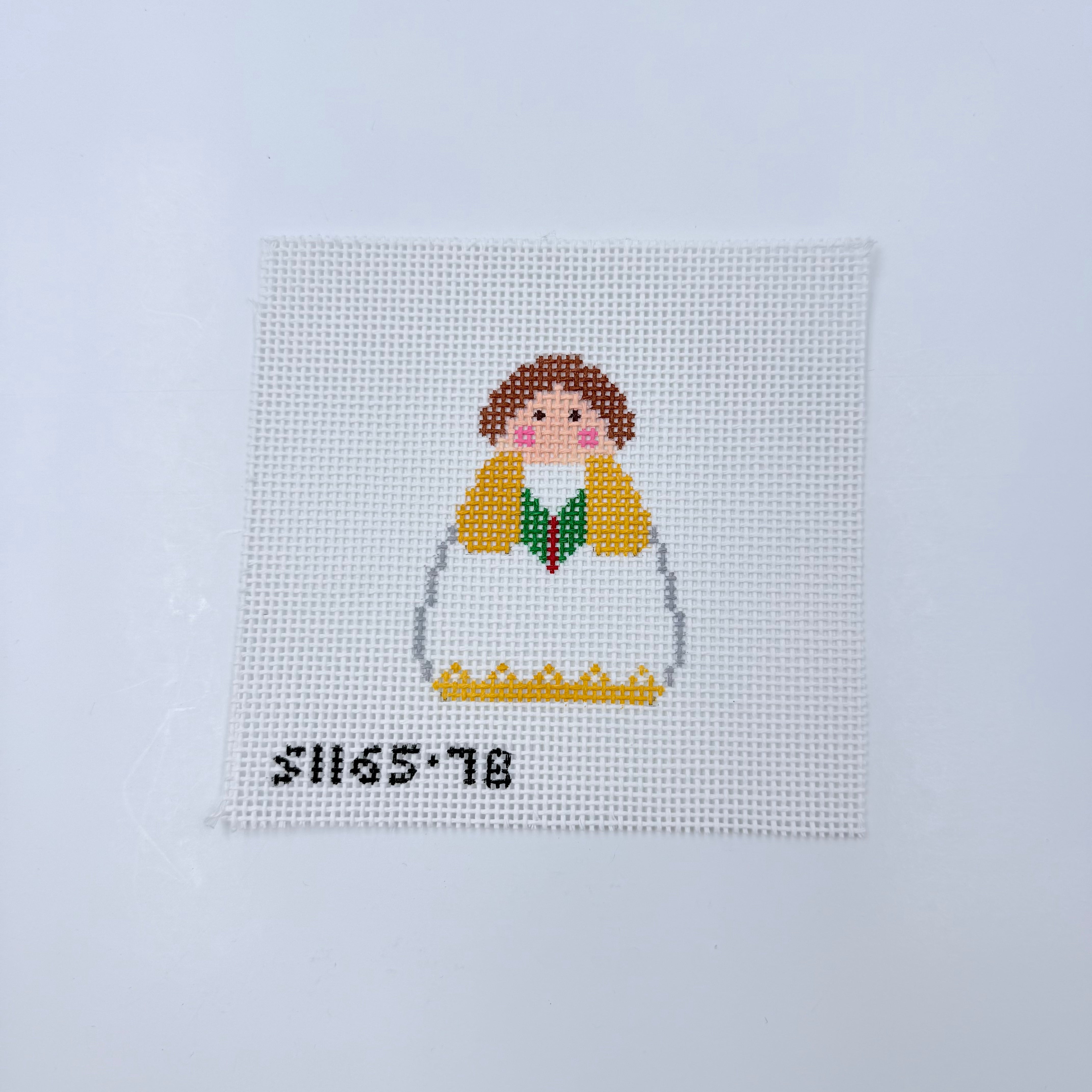 Yellow Choir Angel - KC Needlepoint