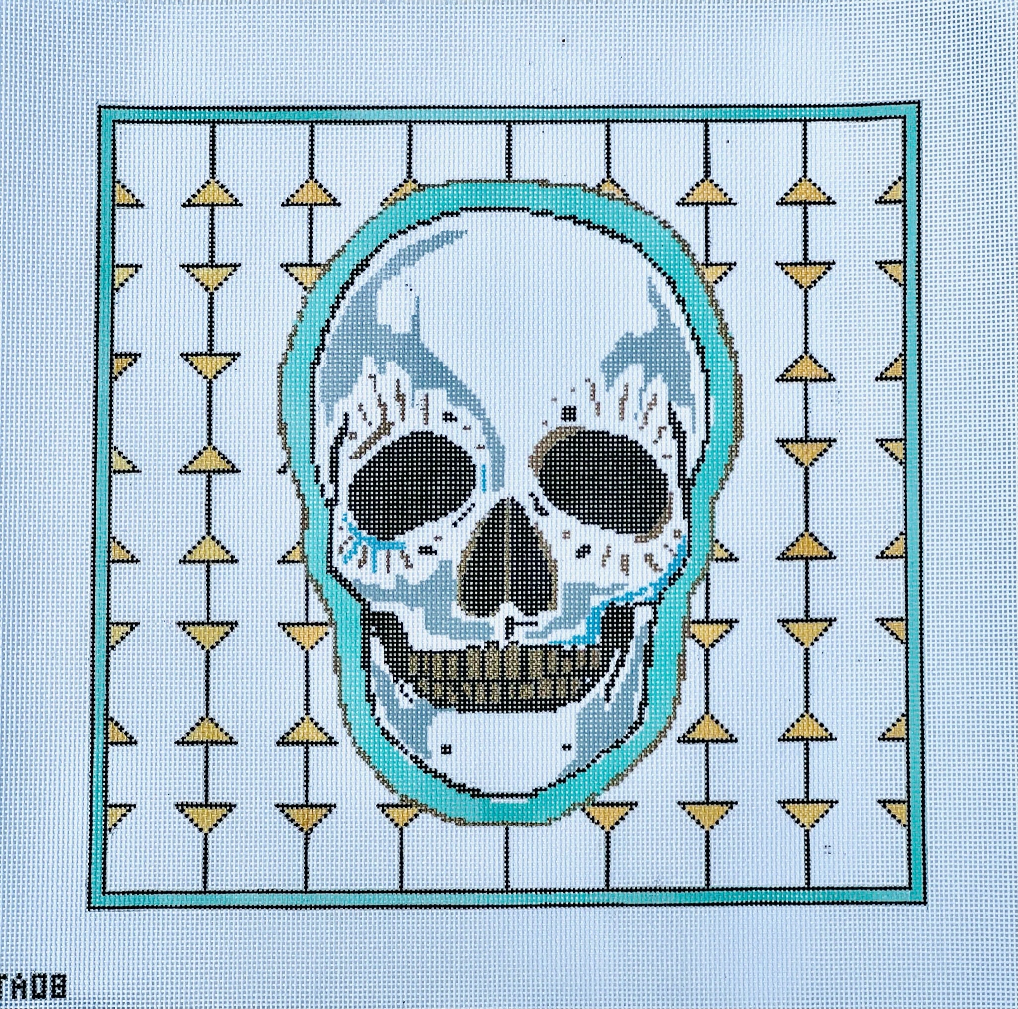 Skull Canvas - KC Needlepoint