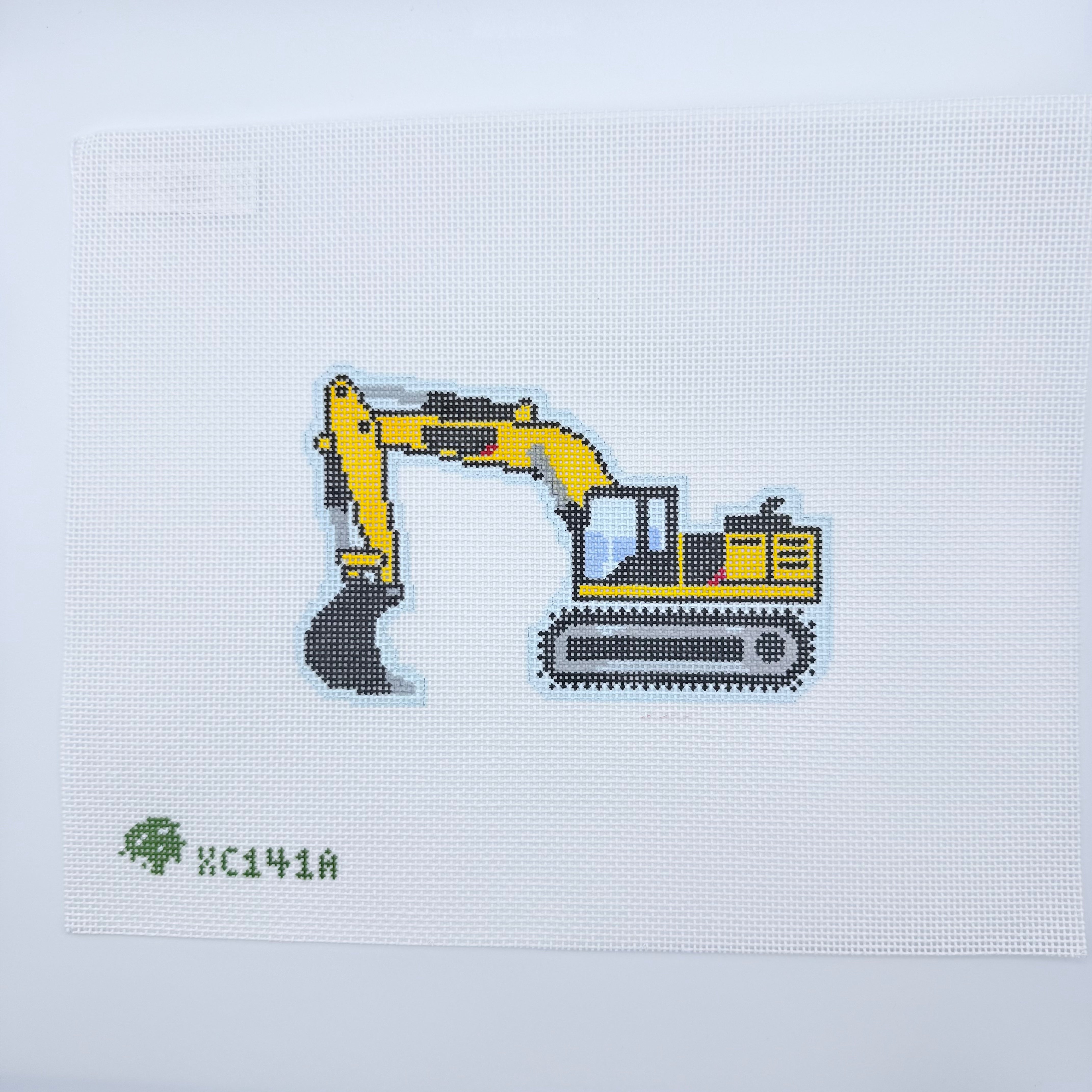 Excavator Canvas - KC Needlepoint