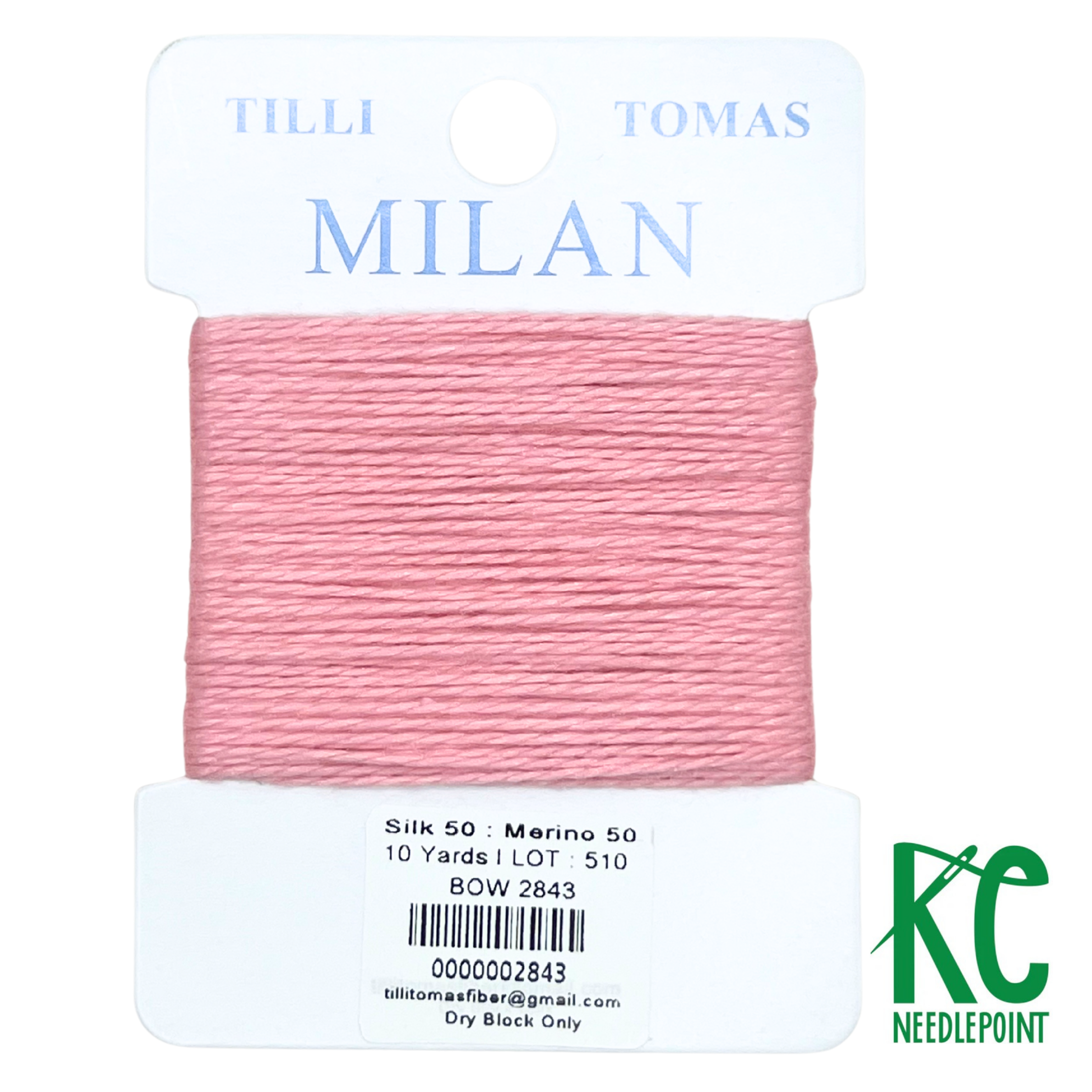 Milan Card 2843 Bow - KC Needlepoint
