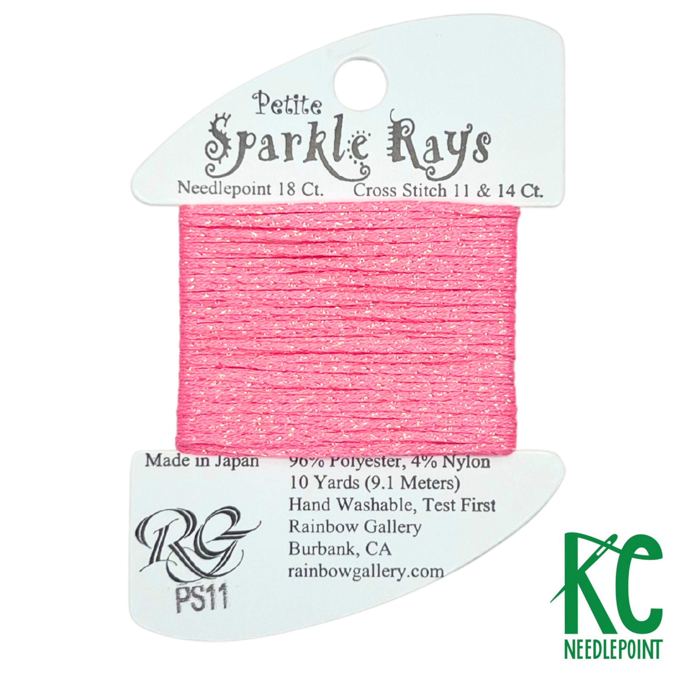 Petite Sparkle Rays PS11 Raspberry - KC Needlepoint