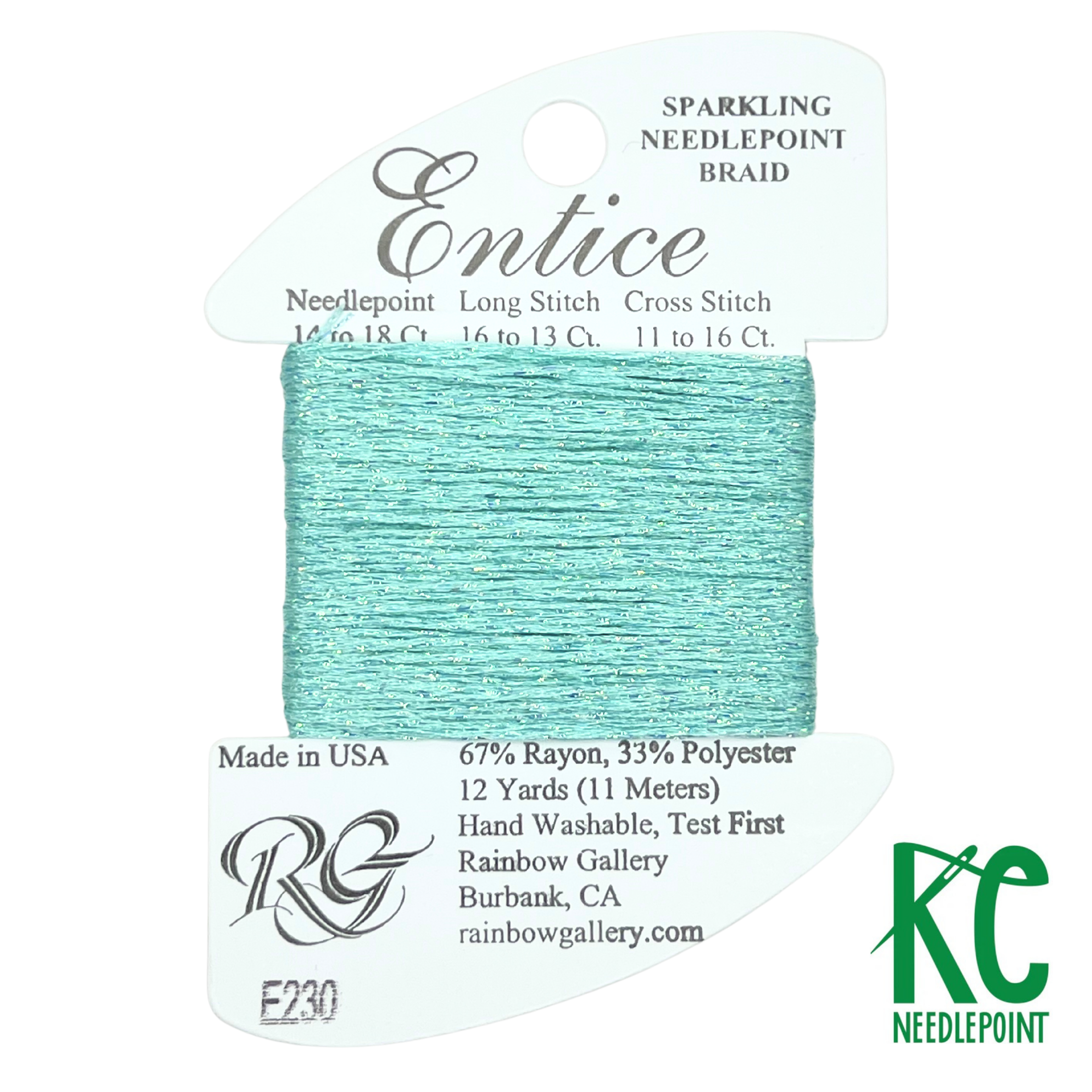 Entice E230 Almost Aqua - KC Needlepoint