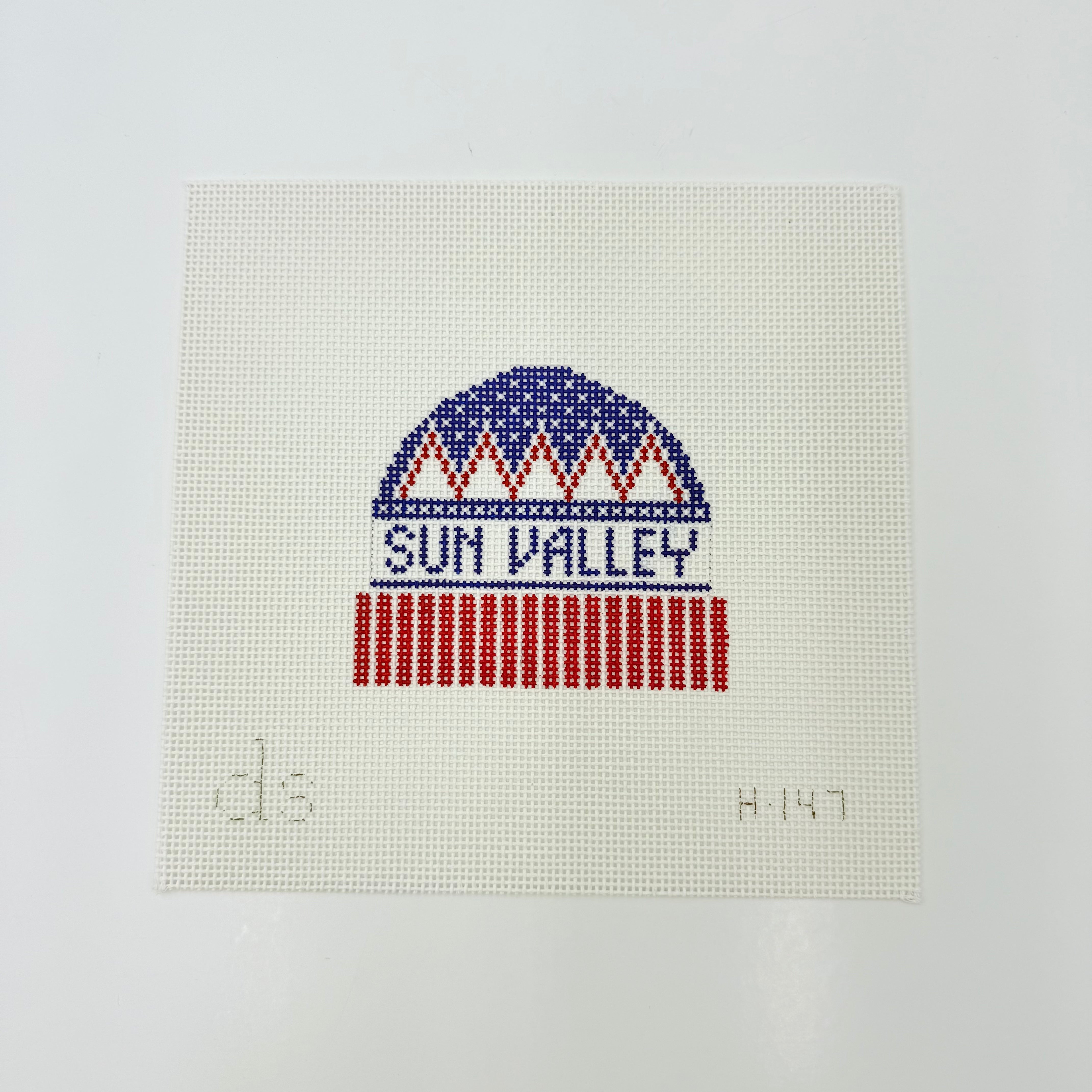 Sun Valley Hat Needlepoint Canvas - KC Needlepoint